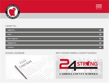 Tablet Screenshot of carrollcountyschools.com